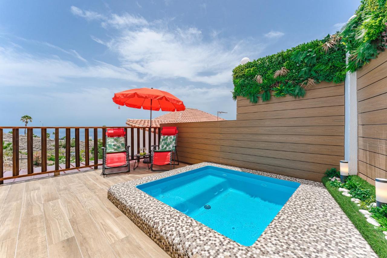 Bungalow Private Pool Bbq Air Conditioning Stunning Ocean View Costa Adeje  Exterior foto