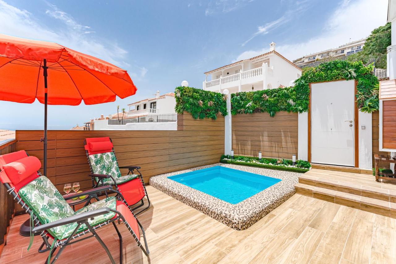 Bungalow Private Pool Bbq Air Conditioning Stunning Ocean View Costa Adeje  Exterior foto